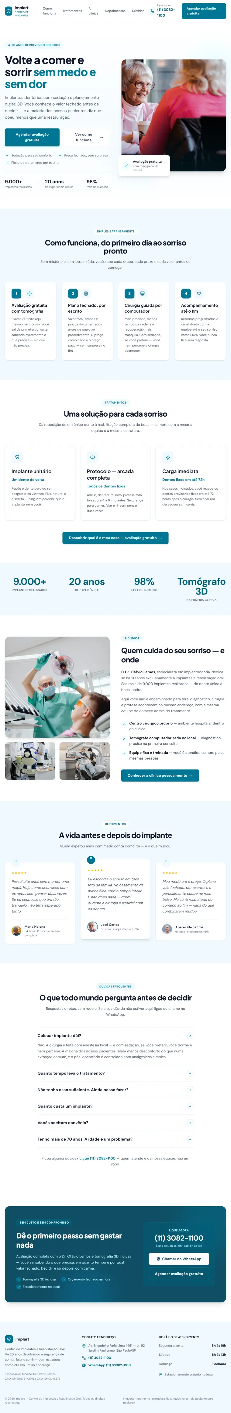 Site — Implantes dentários