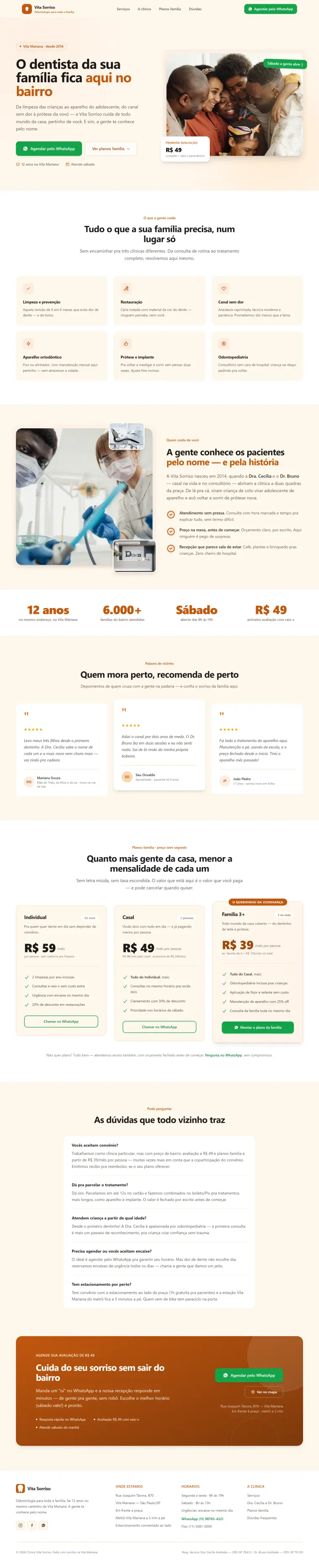 Site — Odontologia de família